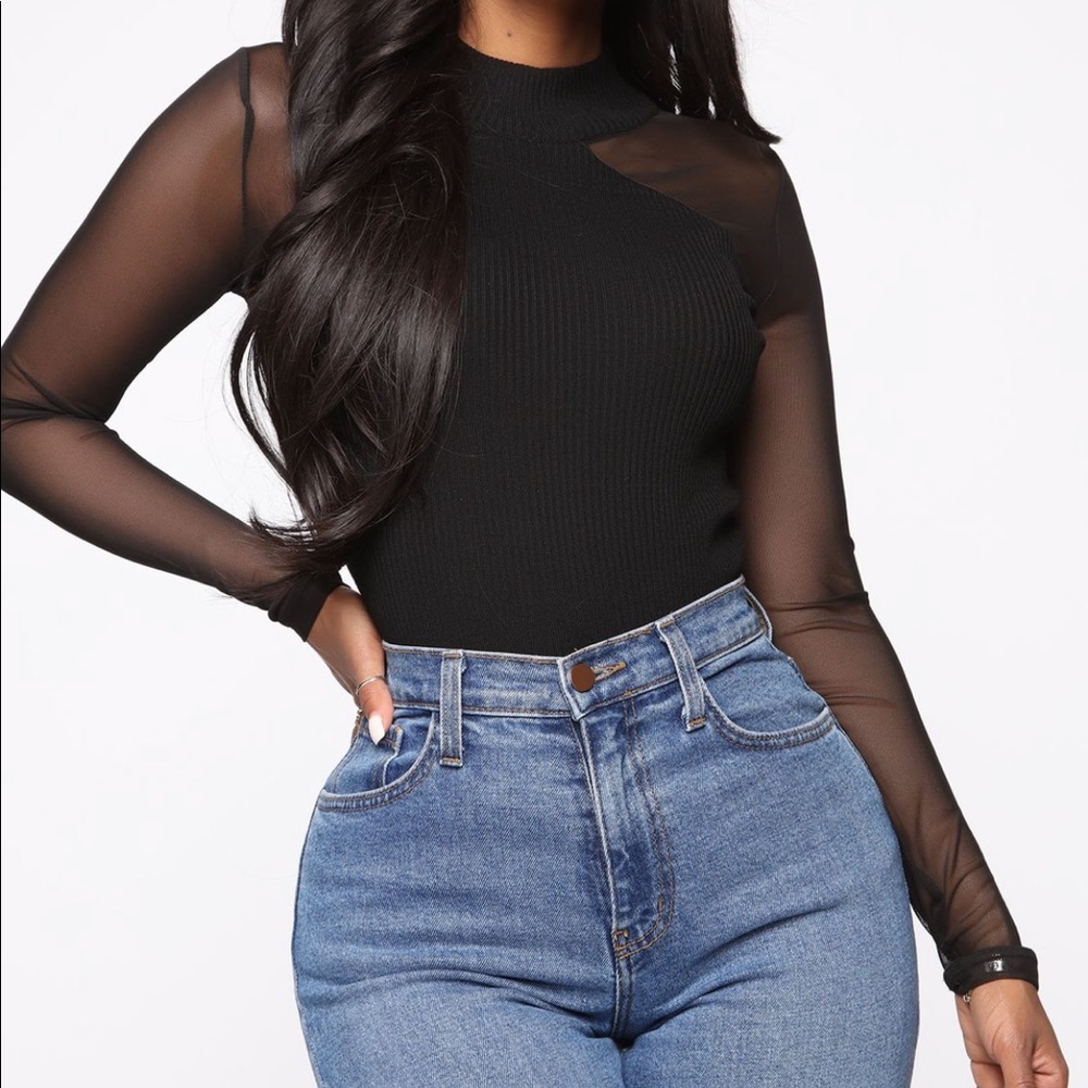Mesh Cut Sweater *NWT*